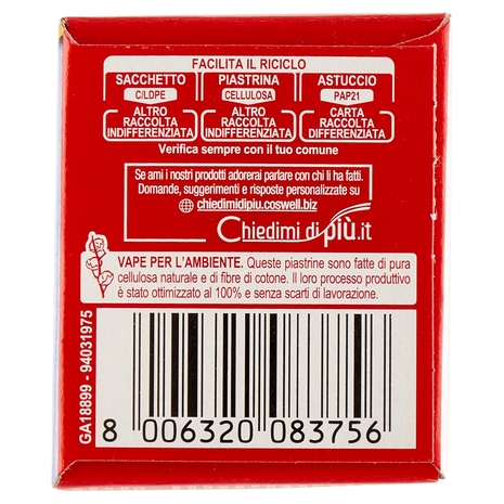 VAPE Piastrine Antiodore 30 pz